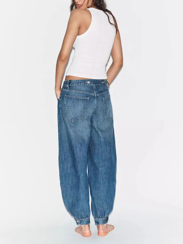 denim-מגנסי בלון ג'ינס דגם