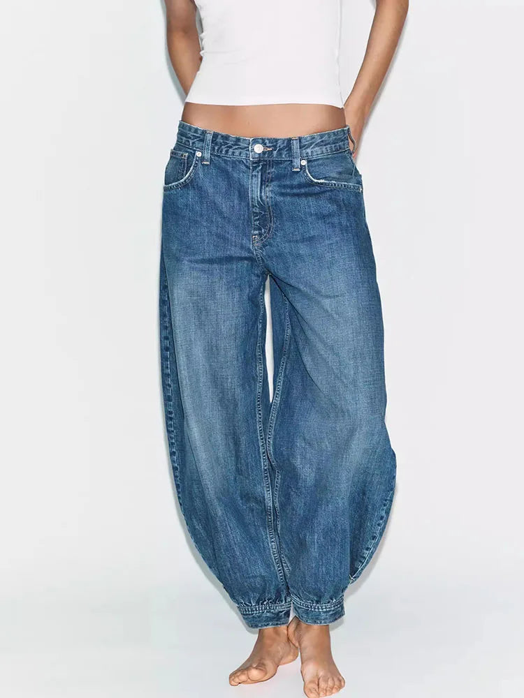 denim-מגנסי בלון ג'ינס דגם